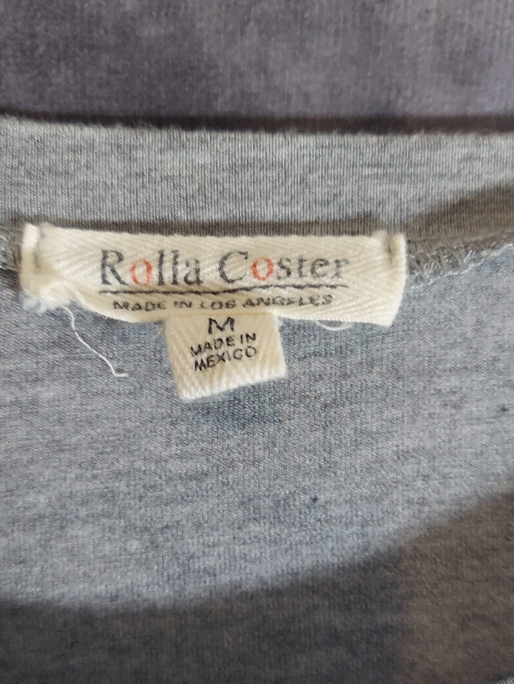 ​Rolla Coster Charcoal Gray Tee Shirt Dress Size Medium Cut-Out Back GUC - Picture 3 of 7